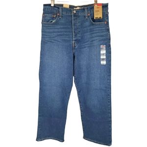 Levi's NWT Ribcage Straight Ankle Jeans Size 32/14 Button Fly